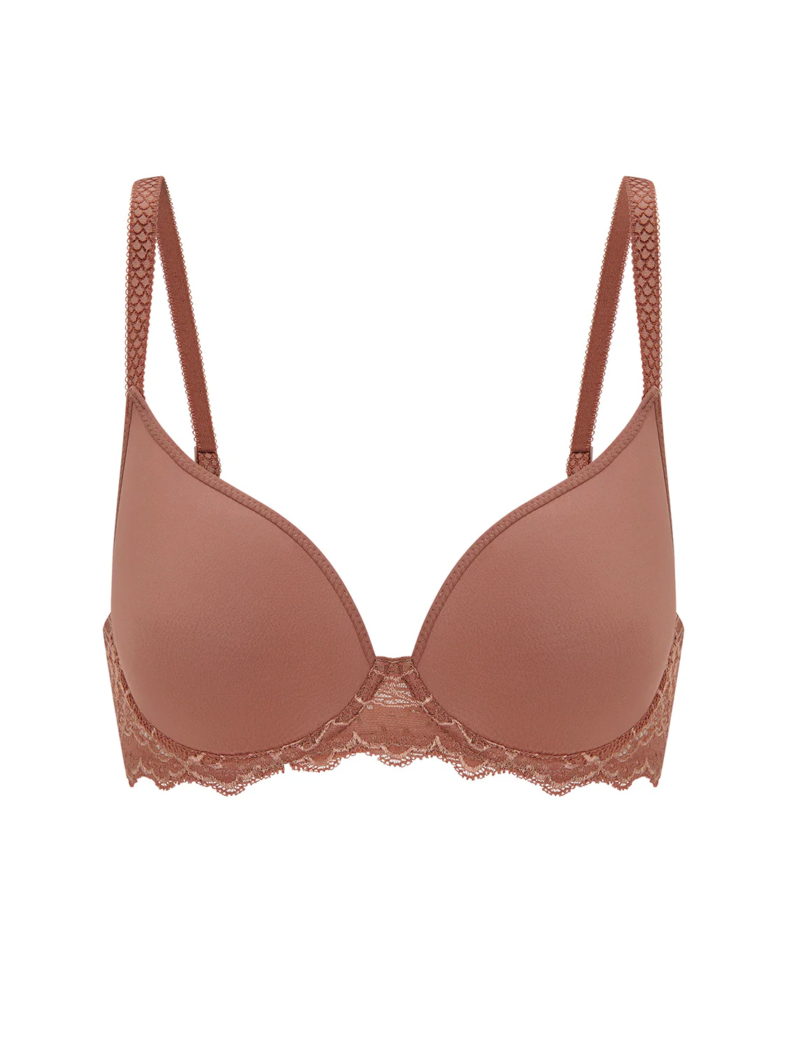 Soutien-gorge spacer décolleté plongeant - Brun coco - Image 4