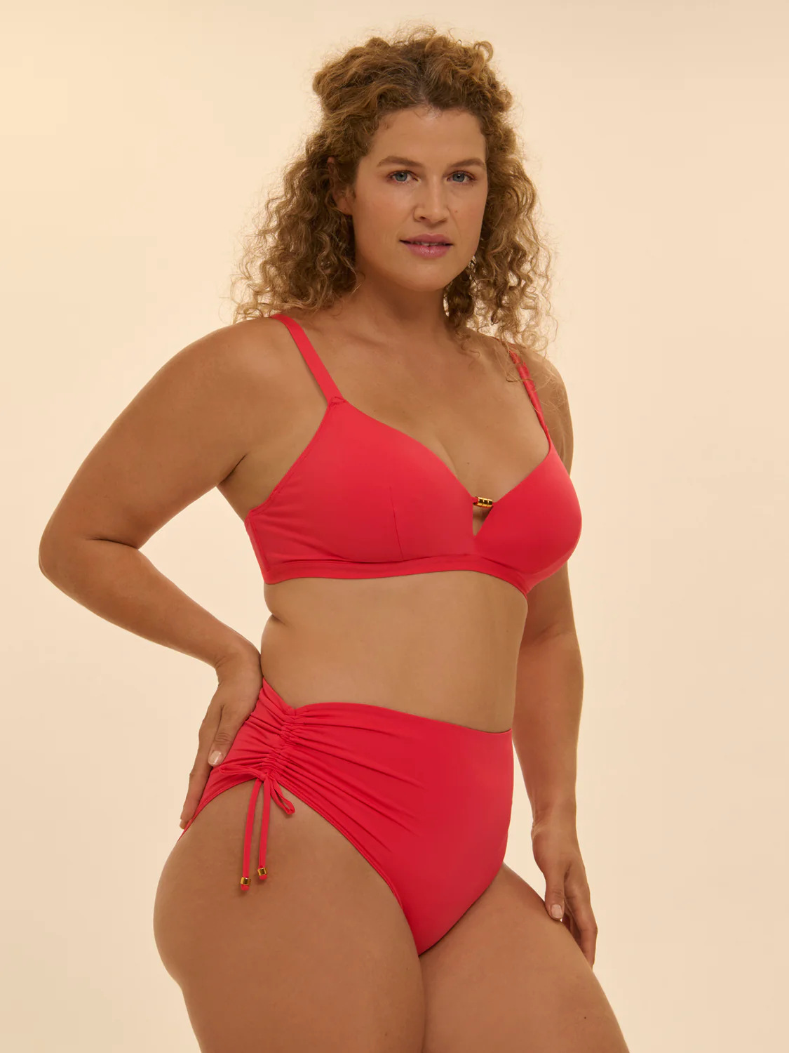 Culotte de bain taille haute - Flamingo - Image 9