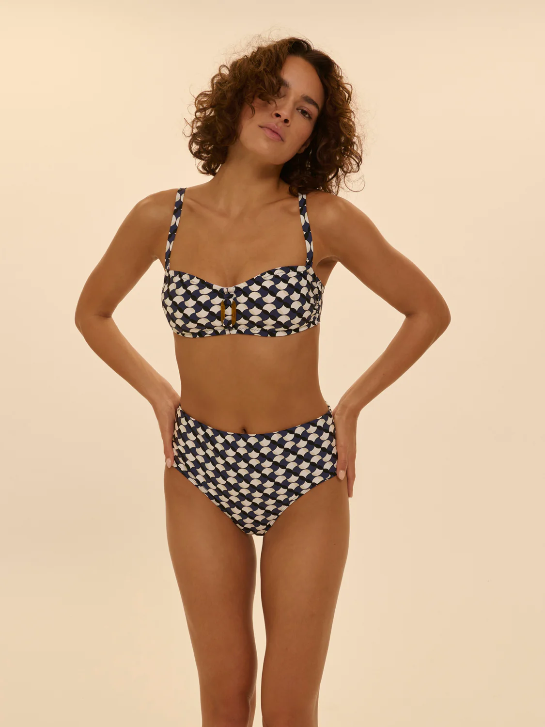 Culotte de bain taille haute - Imprimé sailling - Image 4