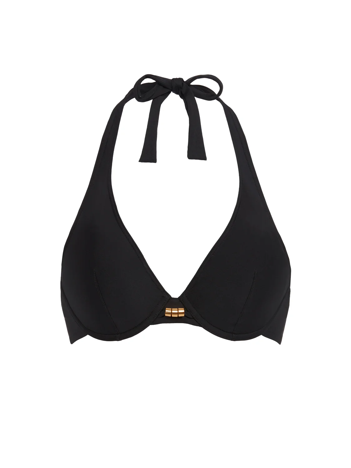 Haut de maillot de bain à coque - Noir - Image 5