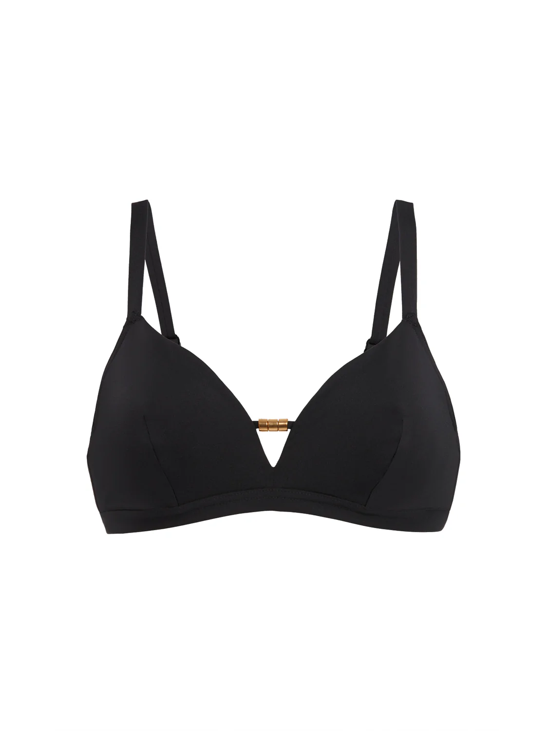 Haut de maillot de bain triangle avec armatures cachées - Noir - Image 8