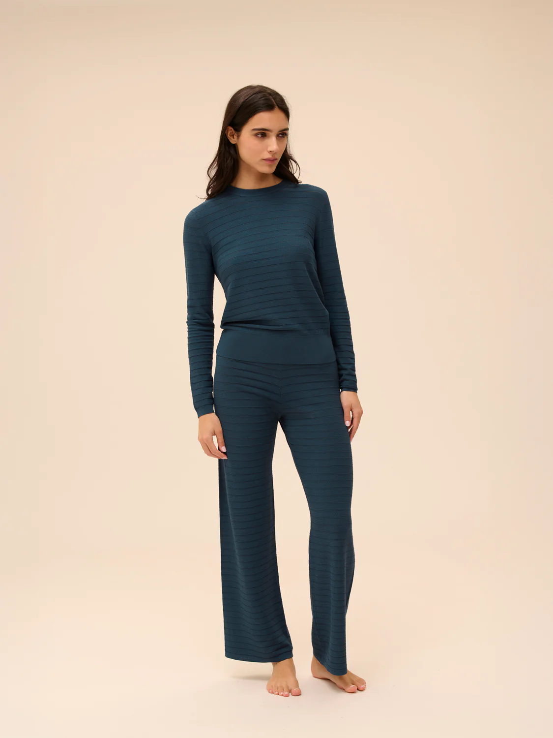 Pantalon - Bleu pétrole - Image 3