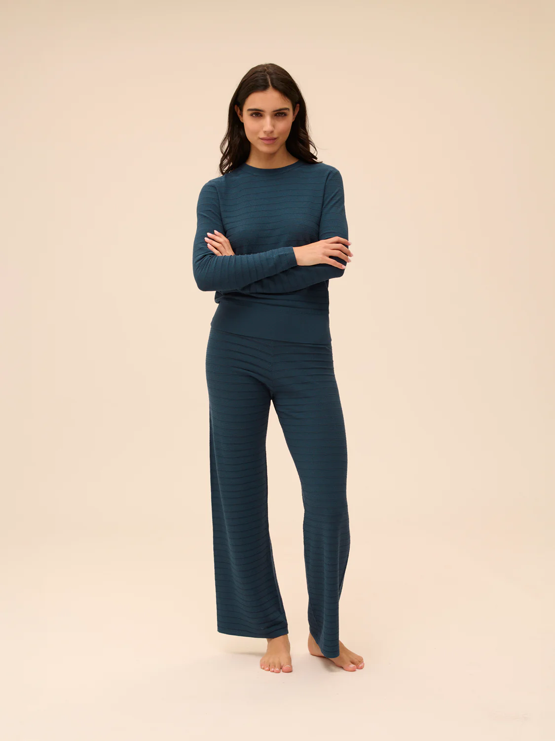 Pantalon - Bleu pétrole - Image 4