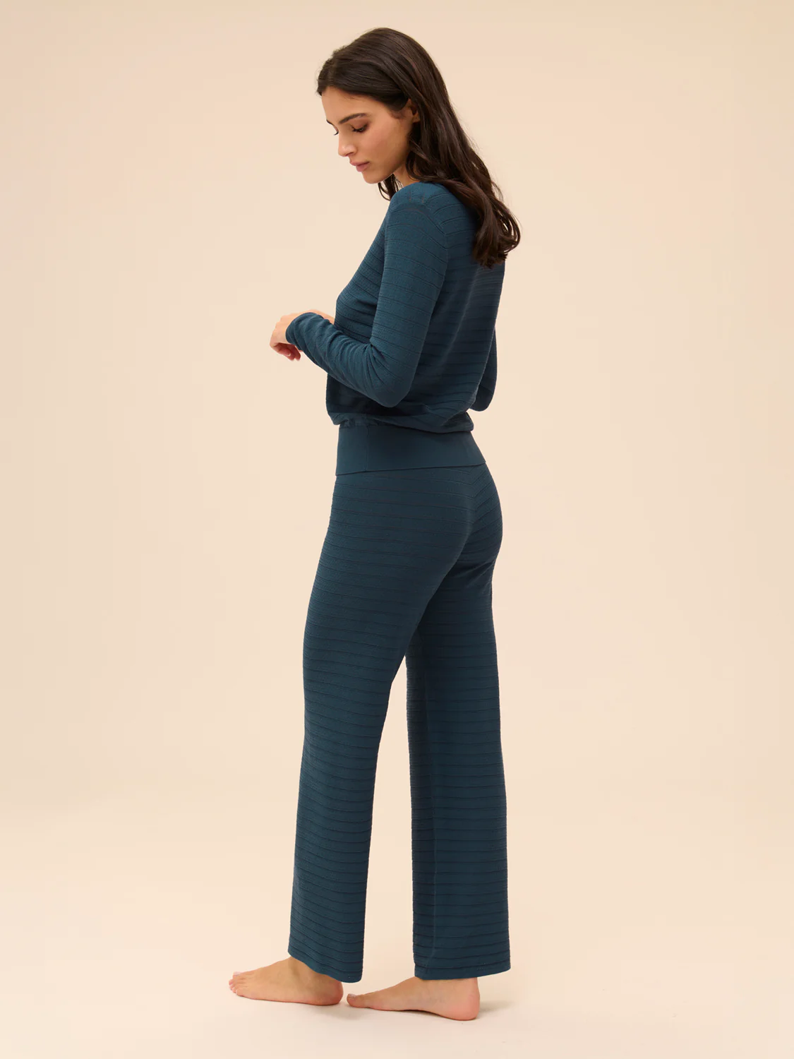 Pantalon - Bleu pétrole - Image 5