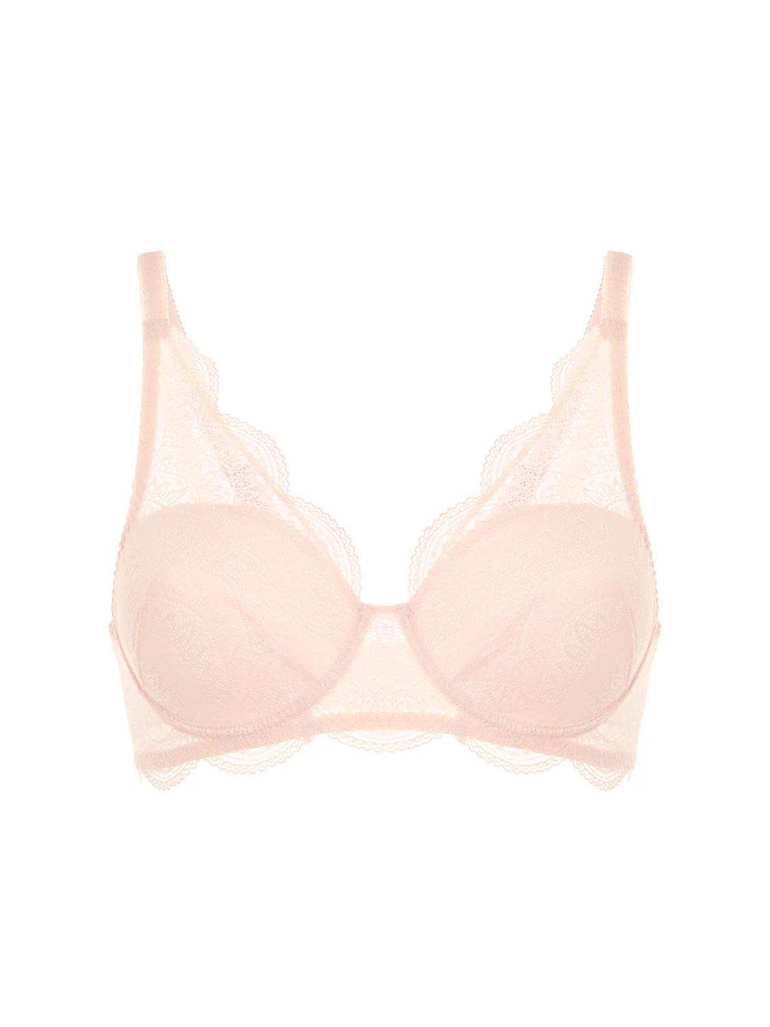 Soutien-gorge décolleté carré en spacer 3D - Poudre pétale - Image 7