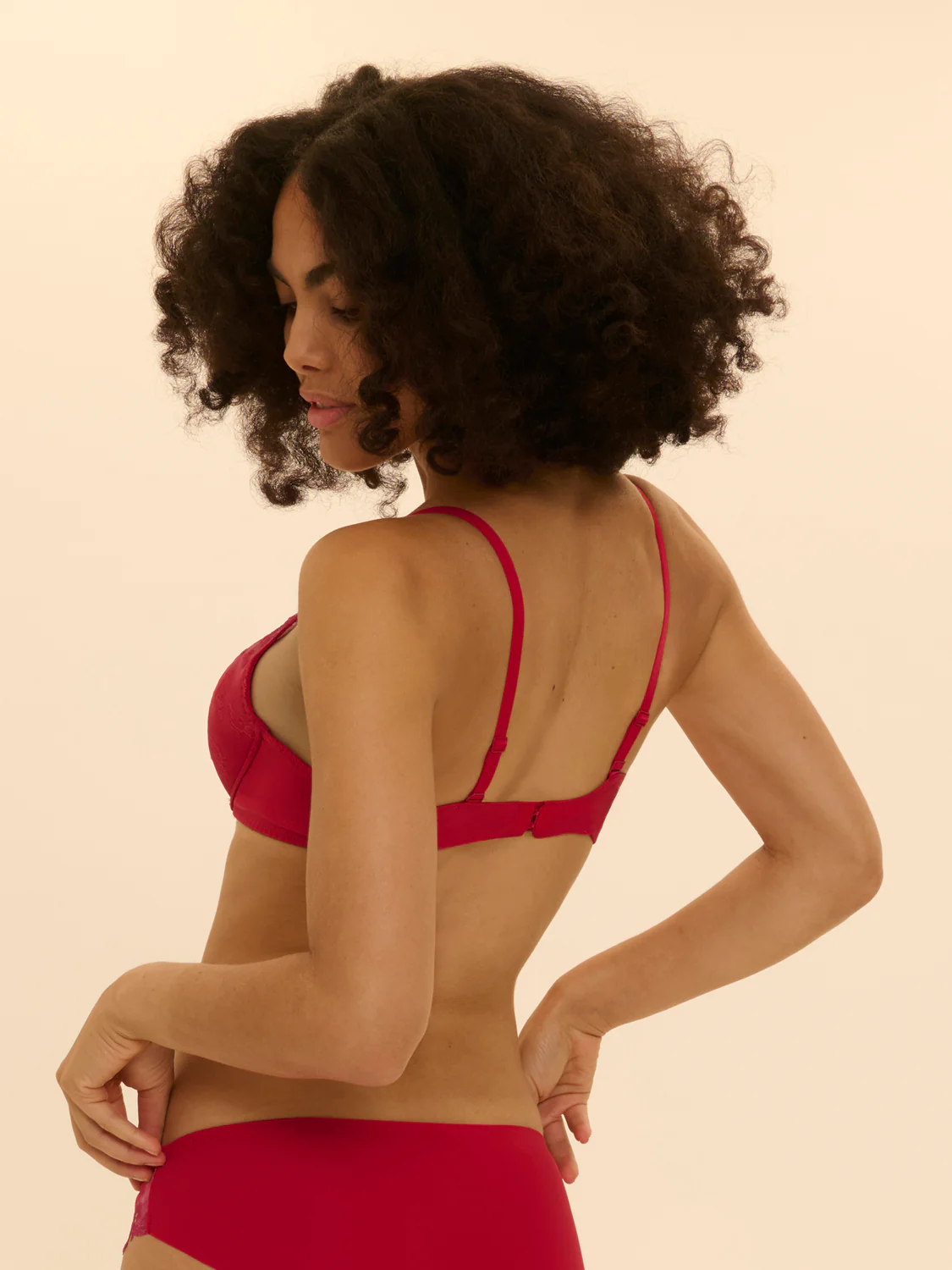 Soutien-gorge push-up décolleté plongeant - Rouge Rainbow - Image 3