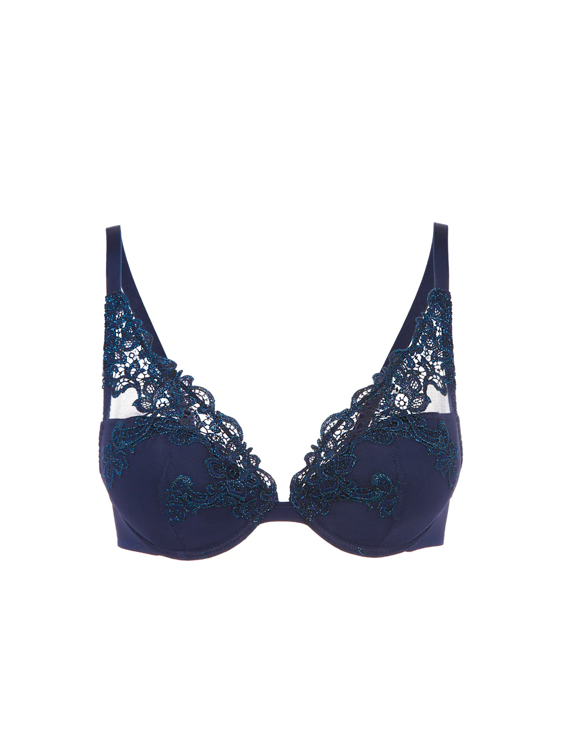 Soutien-gorge push-up décolleté plongeant - Saphir - Image 6